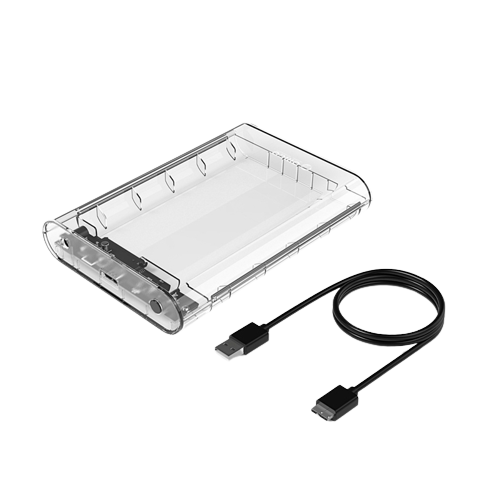 Portable Hard Disk Enclosure - Transparent USB 3.0